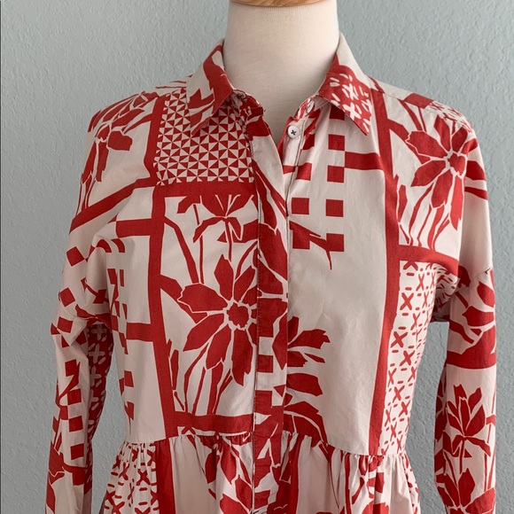 Anthropologie Maeve Printmaker Shirt Dress - Picture 5 of 14
